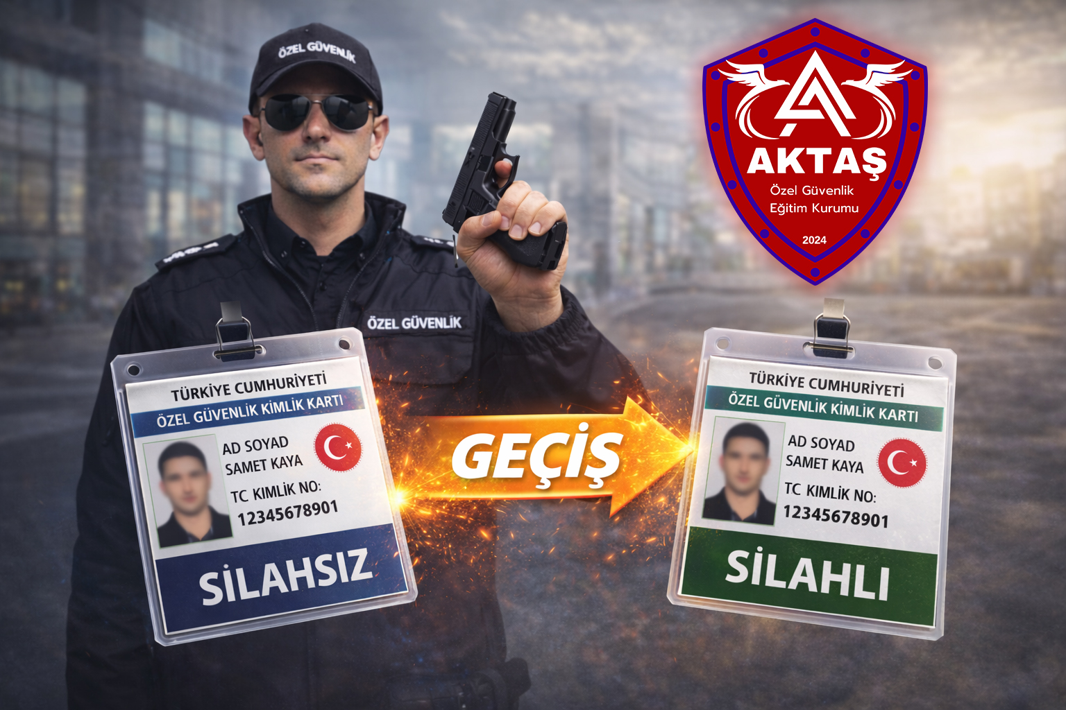 Silahsızdan Silahlı Özel Güvenlik Kimliğine Geçiş